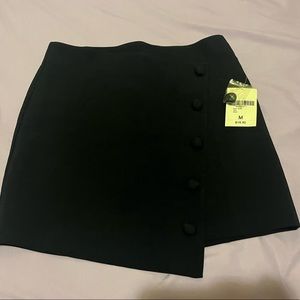 Asymmetrical mini skirt